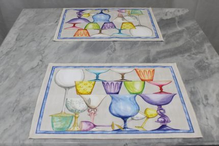 Set 2 Tovagliette Mymat Crystal Tessitura Toscana Telerie
