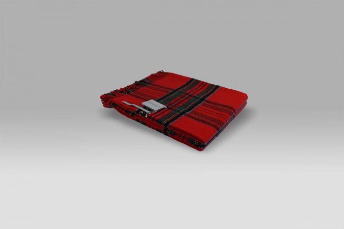 Plaid 135x180 Lambswool rosso Cecchi e Cecchi