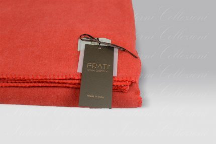 Plaid Soft Cotton pile rosso Frati Home