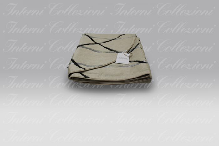 Coperta Misto Lino sabbia David Home Collection