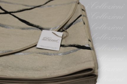 Coperta Misto Lino sabbia David Home Collection