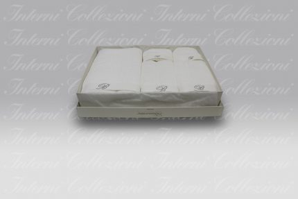 Set Spugna 5 Pezzi Benessere bianco Blumarine