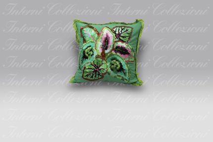 Cuscino Leaf Glaze emerald Designers Guild