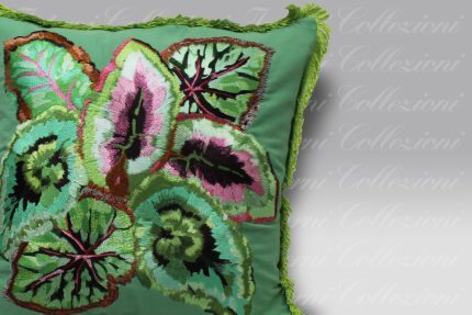 Cuscino Leaf Glaze emerald Designers Guild